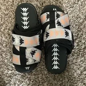Kappa | Shoes | Black And Grey Ltyellow Kappa Slides Size 85  display picture 3